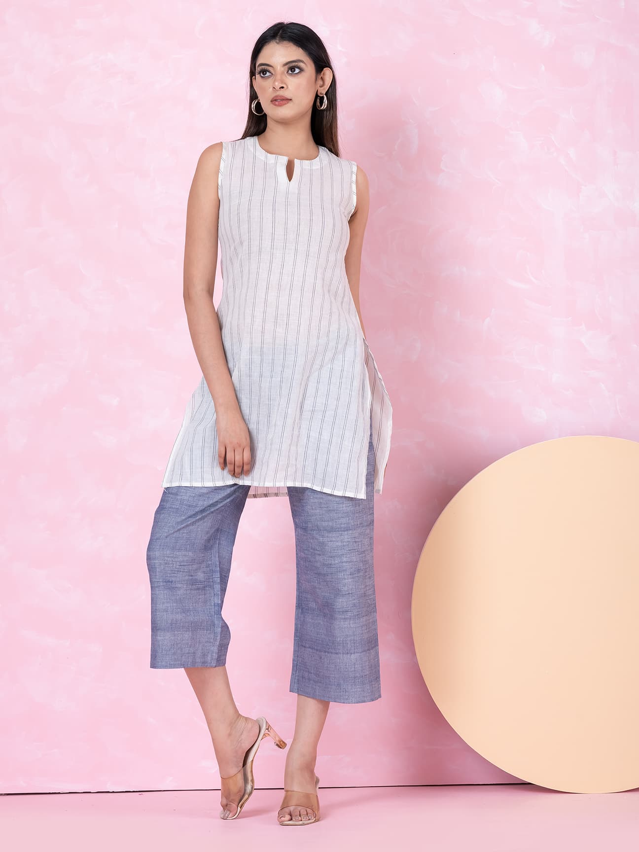 SOL SET - OCAU Basic Self Designed Woven  Cotton Co -ord Set