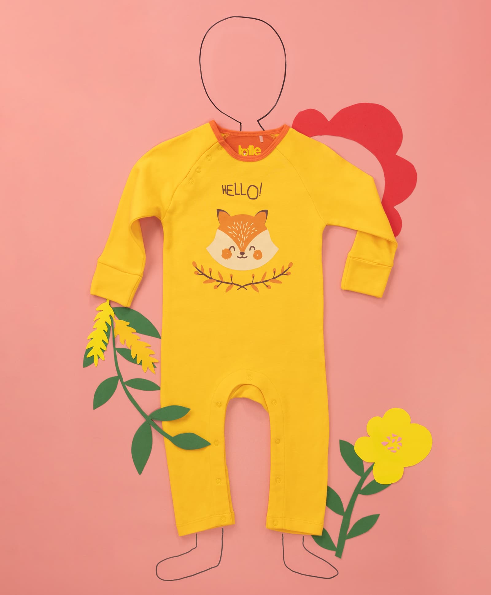 Kids Sleepsuit | Printed - Yellow