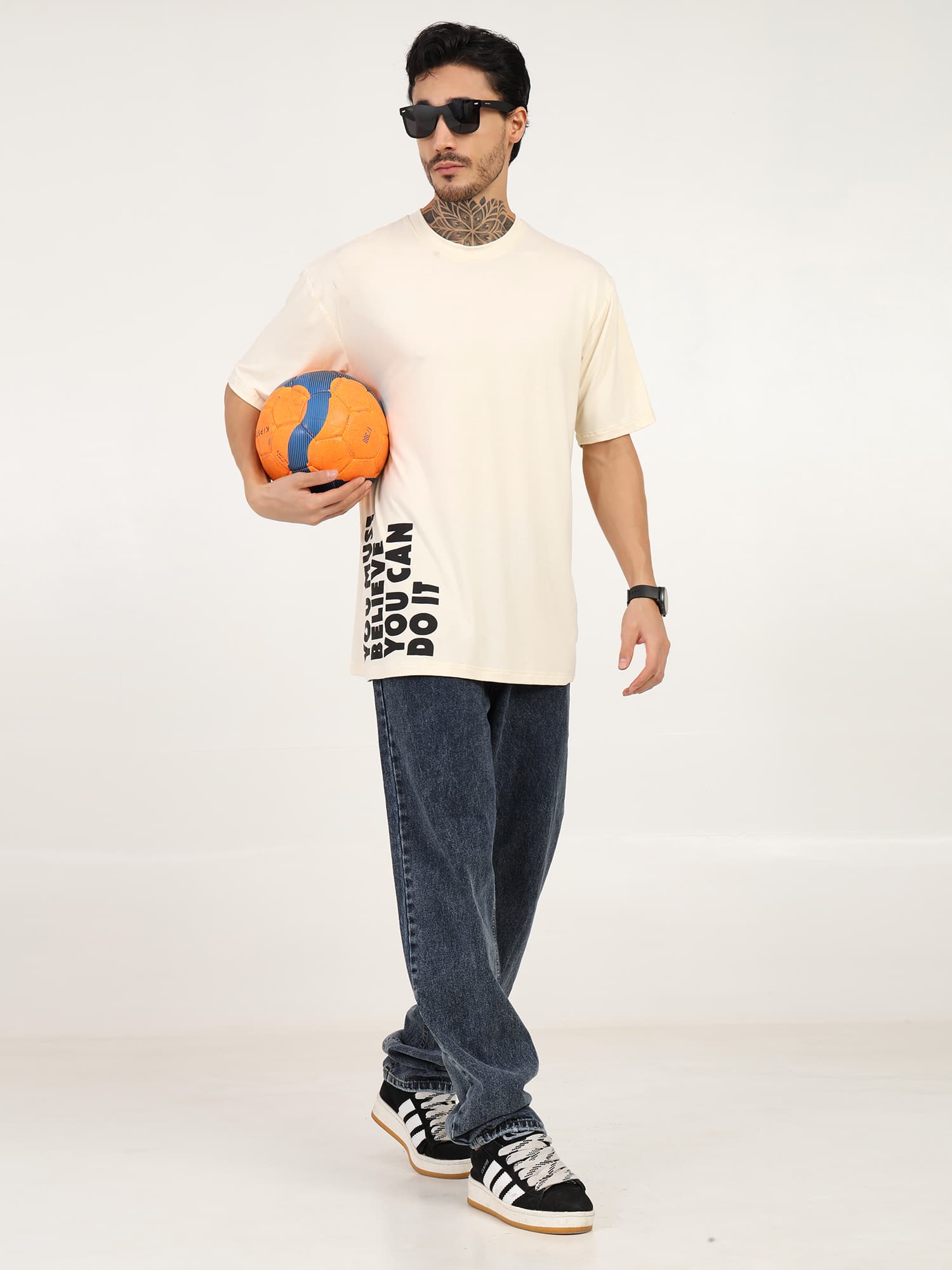 Men Oversized Bamboo T-Shirt – Soft, Breathable & Sustainable