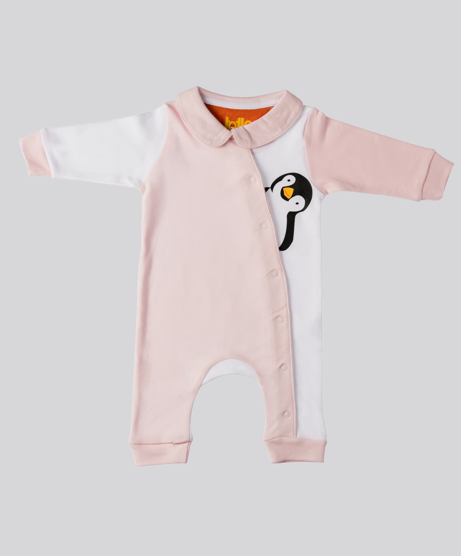 Kids Sleepsuit | Printed - Baby Pink