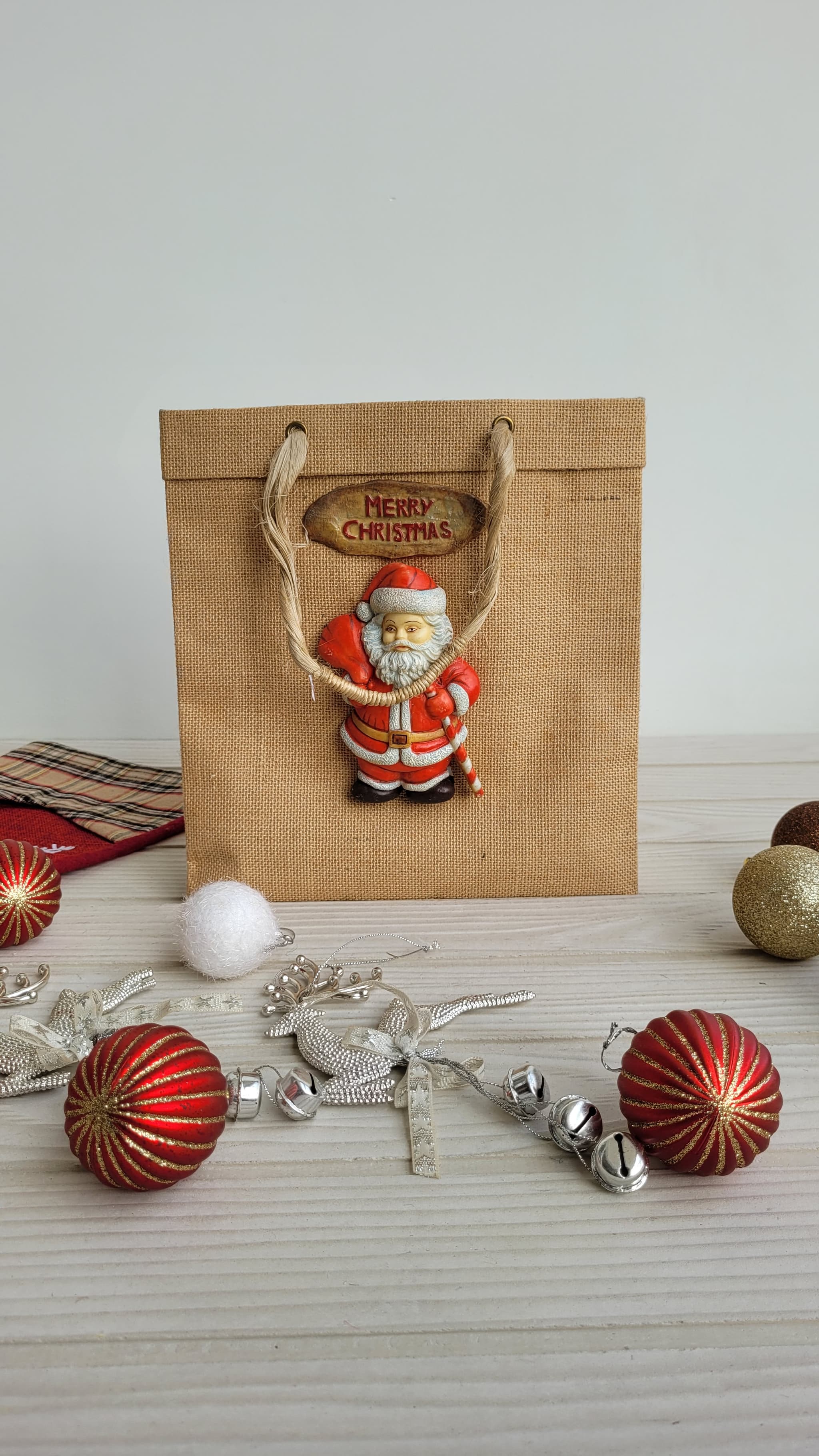 Jute Bag | Santa - Medium