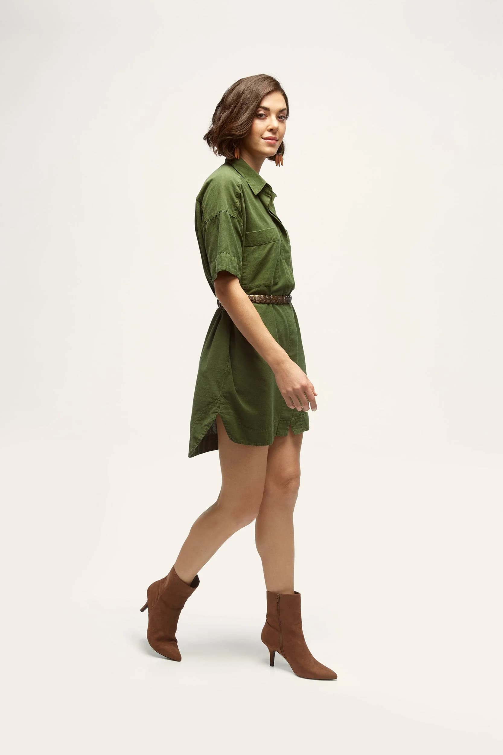 Ariara Women's Dress | Resort Fit |Olive