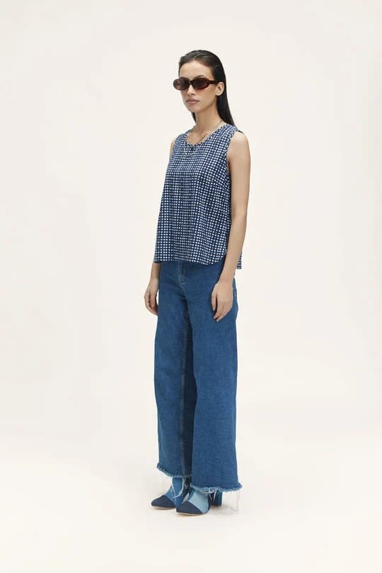 Women's 100% Organic Khadi Cotton Vesta Perfect Vest – Resort Fit | Blue Moon