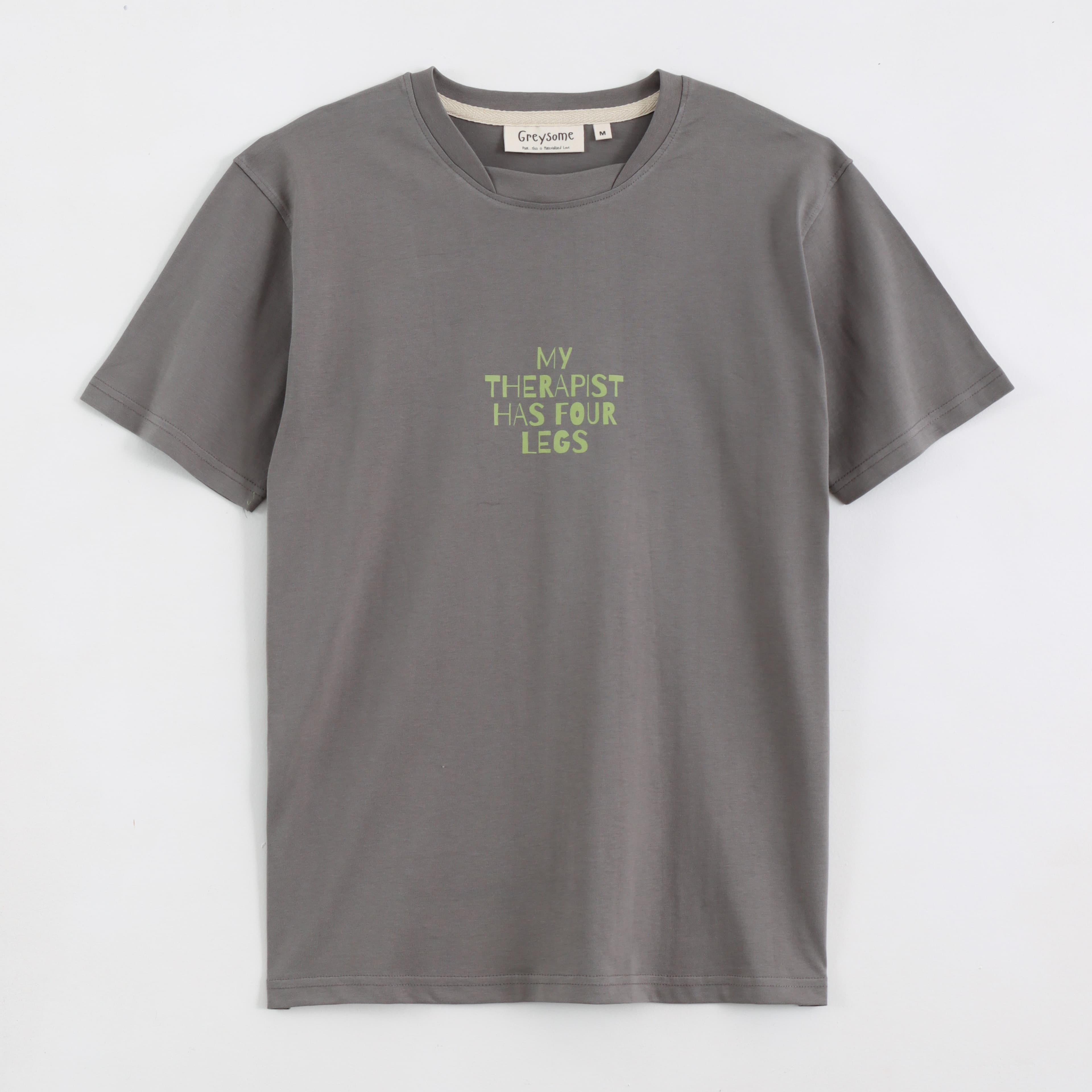 Cat Therapy Unisex Tee - Grey