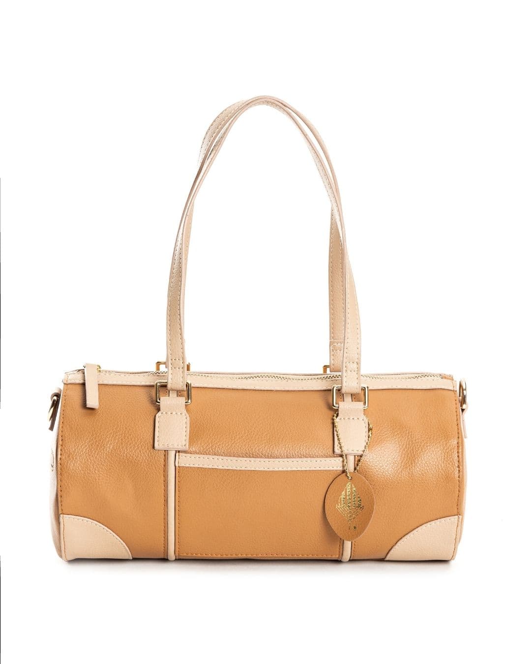  SALACIA Duffle Bags Apple Leather Zip closure - Almond  & Caramel